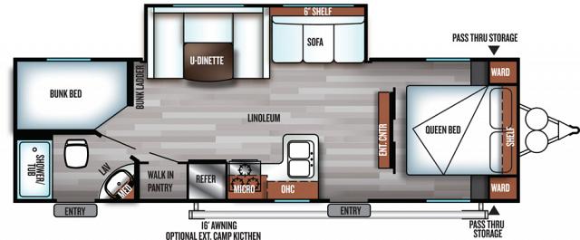 Sold 18 Forest River Salem Cruise Lite 263bhxl Tt Stk 2418