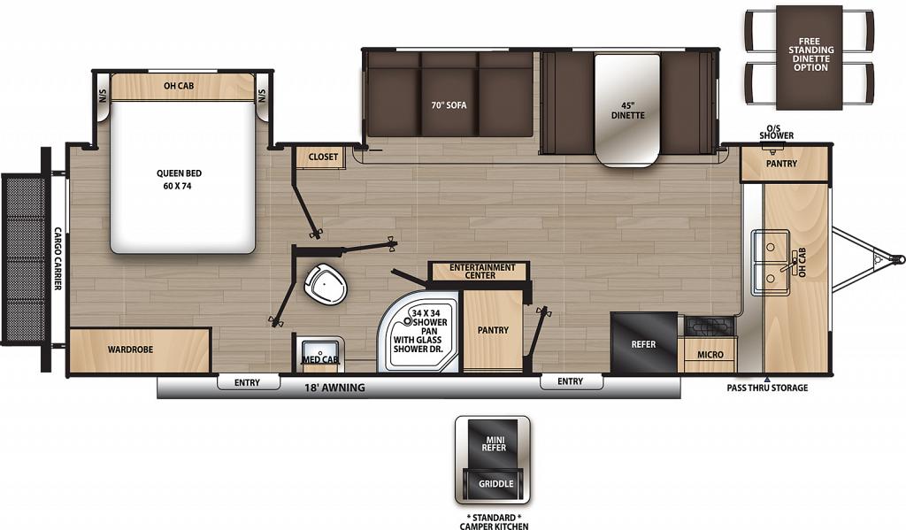 SOLD 2023 Forest River Coachmen Catalina Legacy 263FKDS TT Stk #3085