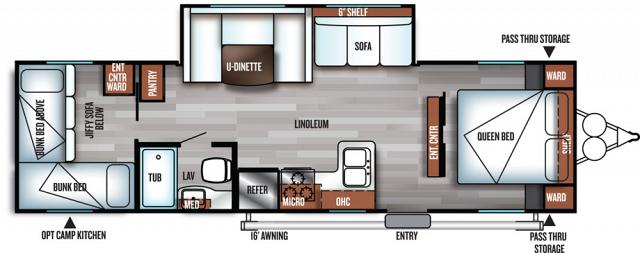 Sold 19 Forest River Salem Cruise Lite 273qbxl Tt Stk 2592