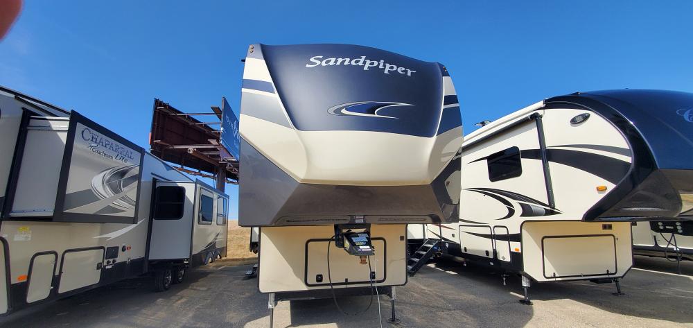 SOLD 2020 Forest River Sandpiper 372LOK FW Stk #2719